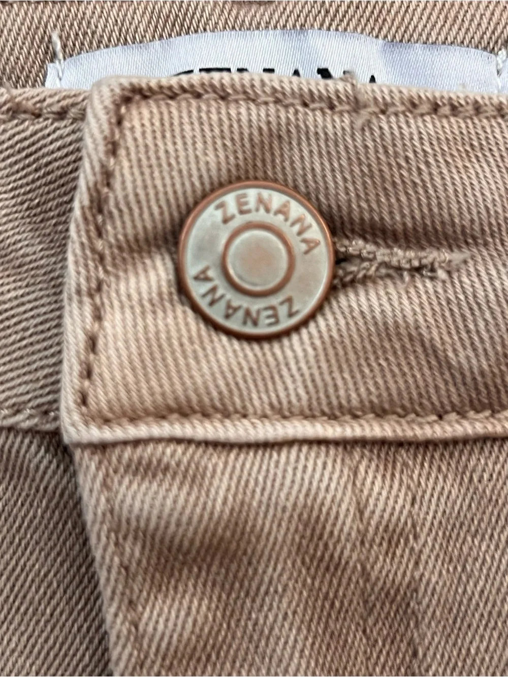 Zenana Outfitters Sand Beige Flare Jeans - Picture 10 of 10